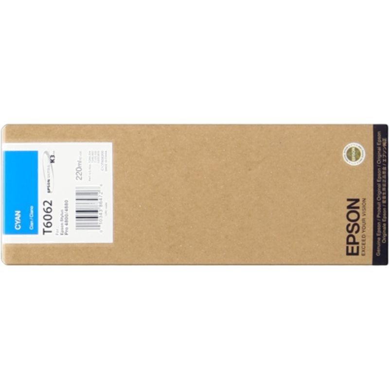 Epson T6062 Cyan Cartucho de Tinta Original Epson T6062 Cyan Cartucho de Tinta Original
