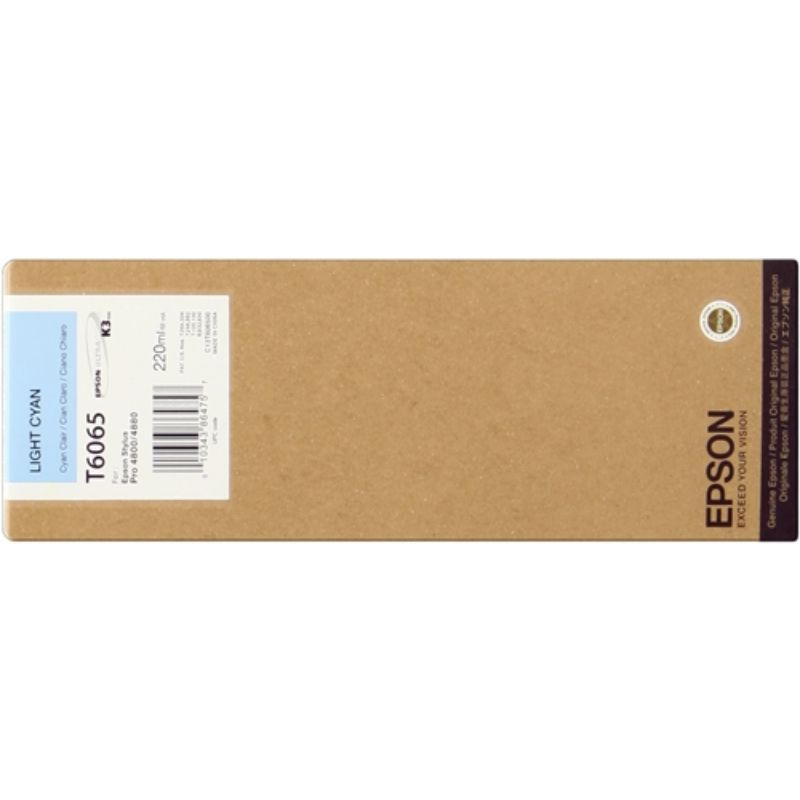 Epson T6065 Cyan Light Cartucho de Tinta Original Epson T6065 Cyan Light Cartucho de Tinta Original