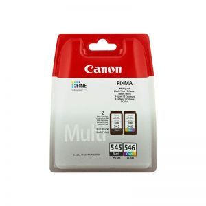 Canon PG545 Negro + CL546 Color Pack de Cartuchos de Tinta Originales (Blister con alarma)