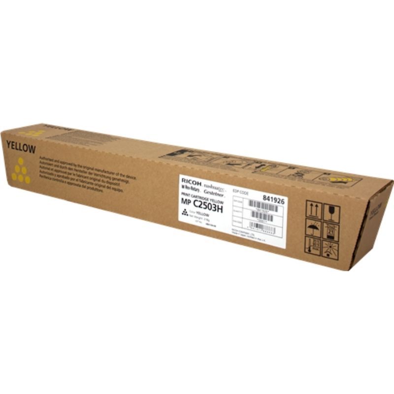 Ricoh Aficio MP-C2503SP/MP-C2003SP/MP-C2004SP/MP-C2504SP Amarillo Cartucho de Toner Original Ricoh Aficio MP-C2503SP/MP-C2003SP/MP-C2004SP/MP-C2504SP Amarillo Cartucho de Toner Original