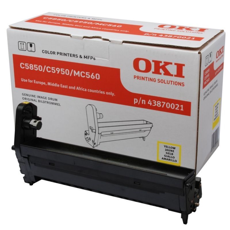 OKI C5850/C5950/MC560 Amarillo Tambor de Imagen Original (Drum) OKI C5850/C5950/MC560 Amarillo Tambor de Imagen Original (Drum)