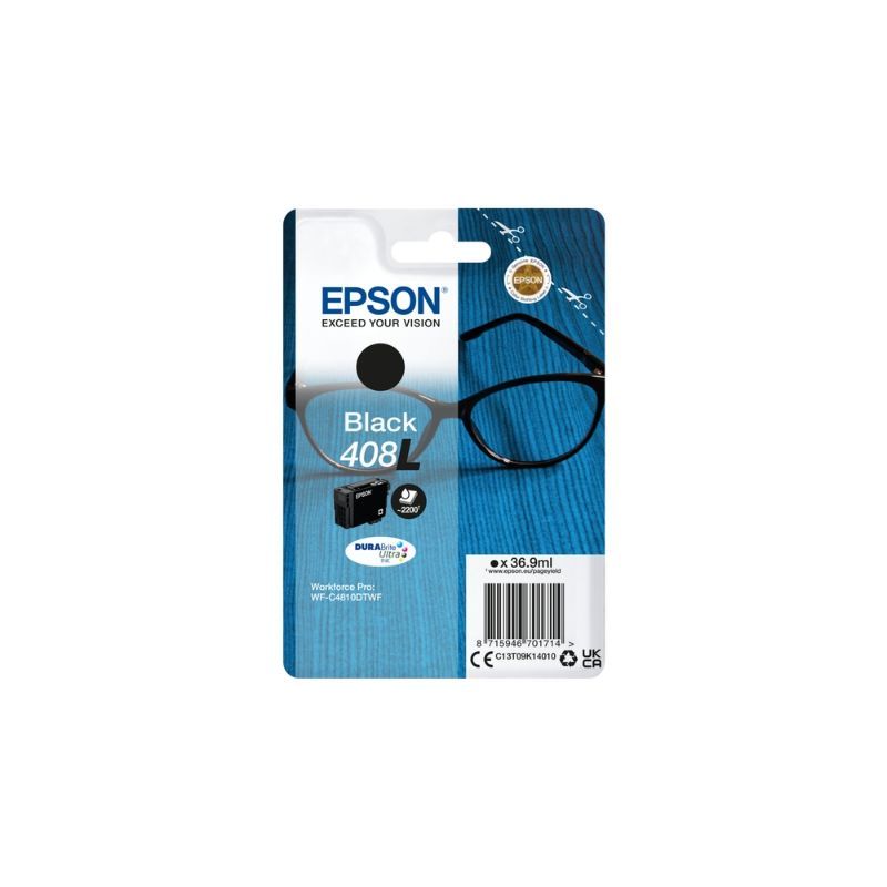 Epson 408L Negro Cartucho de Tinta Original Epson 408L Negro Cartucho de Tinta Original