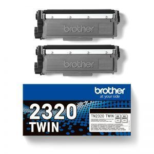 Brother TN2320 Negro Pack de 2 Cartuchos de Toner Originales