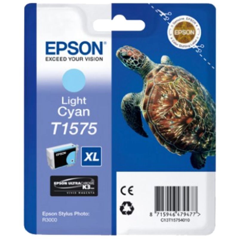 Epson T1575 Cyan Light Cartucho de Tinta Original Epson T1575 Cyan Light Cartucho de Tinta Original