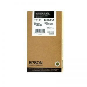 Epson T6121 Negro Photo Cartucho de Tinta Original