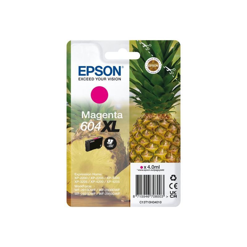 Epson 604XL Magenta Cartucho de Tinta Original Epson 604XL Magenta Cartucho de Tinta Original