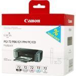 Canon PGI72 Pack de 5 Cartuchos de Tinta Originales - Negro Photo, Gris, Magenta Photo, Cyan Photo, Optimizador Canon PGI72 Pack de 5 Cartuchos de Tinta Originales - Negro Photo, Gris, Magenta Photo, Cyan Photo, Optimizador