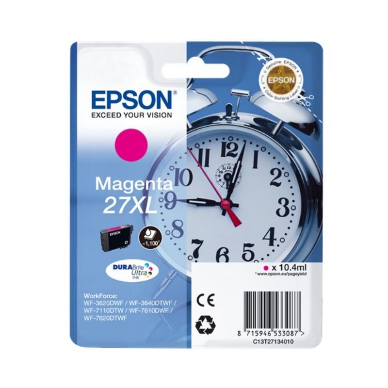 Epson T2713 (27XL) Magenta Cartucho de Tinta Original - C13T27134012 Epson T2713 (27XL) Magenta Cartucho de Tinta Original - C13T27134012