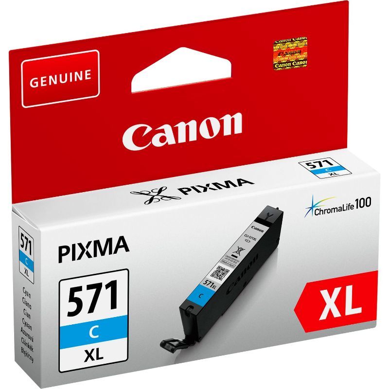 Canon CLI571XL Cyan Cartucho de Tinta Original - 0332C001 Canon CLI571XL Cyan Cartucho de Tinta Original - 0332C001