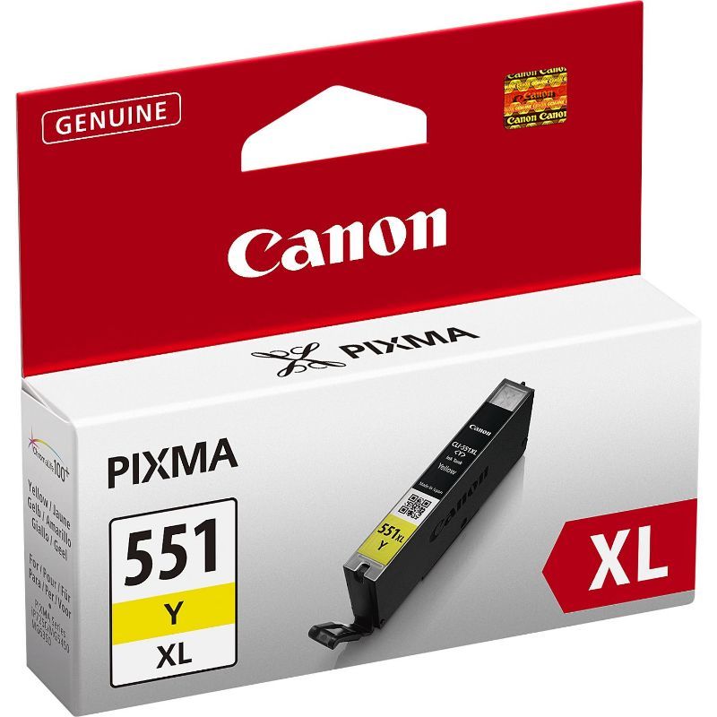 Canon CLI551XL Amarillo Cartucho de Tinta Original - 6446B001 Canon CLI551XL Amarillo Cartucho de Tinta Original - 6446B001