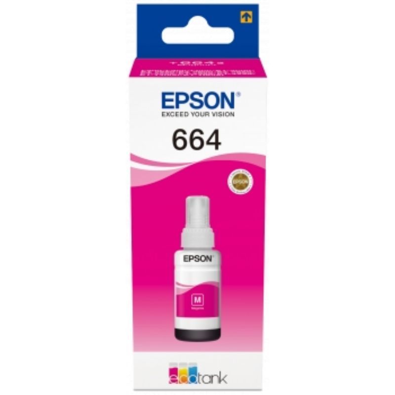 Epson T6643 Magenta - Botella de Tinta Original C13T664340 Epson T6643 Magenta - Botella de Tinta Original C13T664340