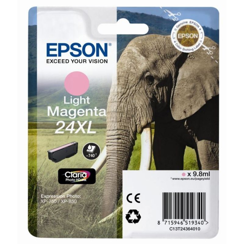 Epson T2436 (24XL) Magenta Light Cartucho de Tinta Original - C13T24364012 Epson T2436 (24XL) Magenta Light Cartucho de Tinta Original - C13T24364012