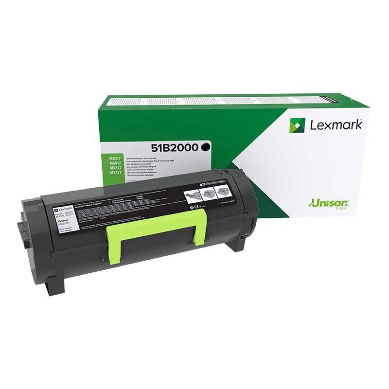Lexmark MS317/MS417/MS517/MS617/MX317/MX417/MX517/MX617 Negro Cartucho de Toner Original Lexmark MS317/MS417/MS517/MS617/MX317/MX417/MX517/MX617 Negro Cartucho de Toner Original