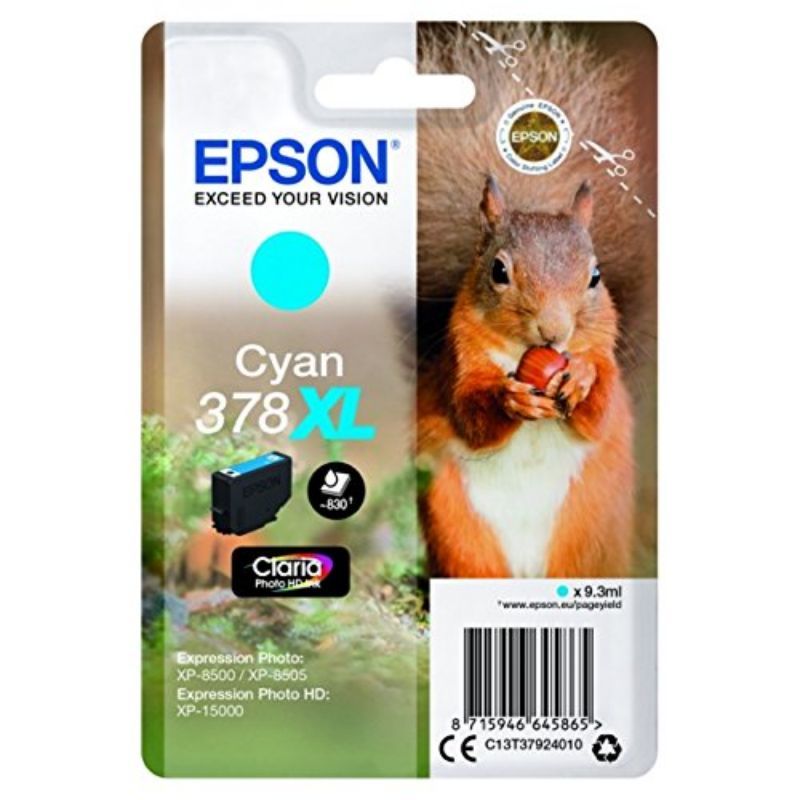 Epson 378XL Cyan Cartucho de Tinta Original - C13T37924010 Epson 378XL Cyan Cartucho de Tinta Original - C13T37924010