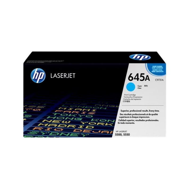 HP C9731A Cyan Cartucho de Toner Original - 645A HP C9731A Cyan Cartucho de Toner Original - 645A