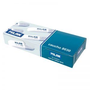 MILAN Goma de Borrar 8030 Abrasiva Blanco Gris MILAN Goma de Borrar 8030 Abrasiva Blanco Gris