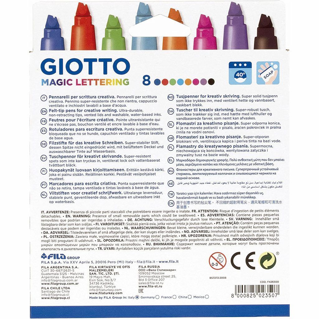 Giotto Magic Lettering Stifte – Für Glänzende Schriftzüge & Kreative Karten