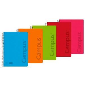 Campus Bloc Cuaderno Espiral 80h 90gr Tapa Polipropileno A4