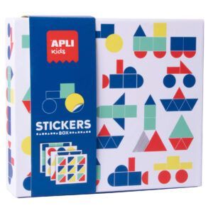 APLI Juego de Gomets Geométricos Vehículos