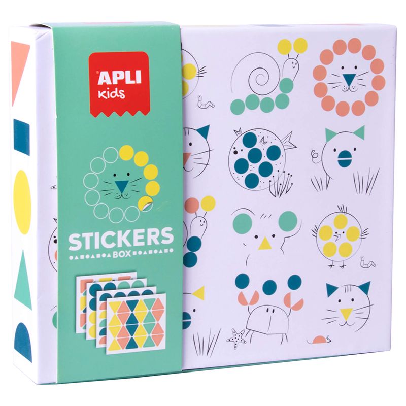 APLI Juego de Gomets Geométricos Animales APLI Juego de Gomets Geométricos Animales