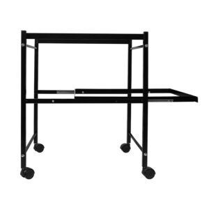 Carrito para Carpetas Colgantes Negro con Ruedas y Bandeja inferior
