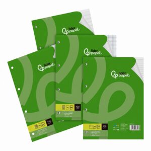 Liderpapel Recambio de Anillas 100 h 100g/m², A4, 4 taladros, con Margen