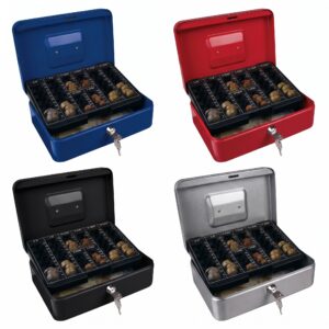 Q Connect Caja Caudales Portamonedas y Billetes 200x90x160mm