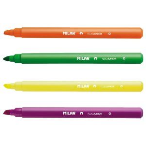 MILAN Marcador Fluorescente Junior Punta Biselada 1-4mm