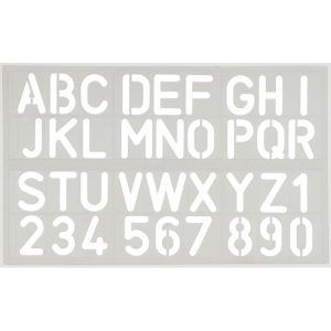 Plantilla Normógrafos Letras y Números
