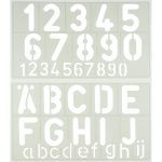 Plantilla Normógrafos Letras y Números