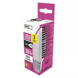 EMOS Bombilla LED Classic Candle E27, 4W