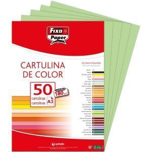 Grafoplás Fixo Paper Cartulina A3 180gr (50 Hojas)