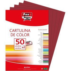 Grafoplás Fixo Paper Cartulina A3 180gr (50 Hojas)