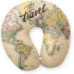 iTotal Almohada de Viaje Memory Foam Maps