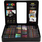 POSCA Maletín Metal 20 Rotuladores Set Dirty Harry