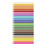 MILAN Caja 24 Plastipastel Triangulares de Colores