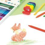 MILAN Caja 24 Plastipastel Triangulares de Colores