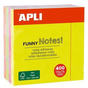 APLI Notes Funny Fluor, Notas Adhesivas