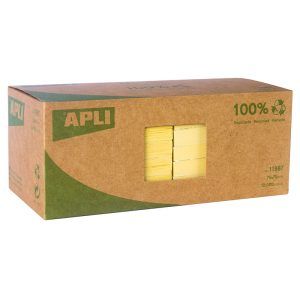 APLI Notas Adhesivas Recicladas Classic 75x75mm 12 Blocs 100 hojas
