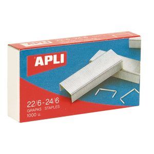 APLI Caja de 1000 Grapas Galvanizadas