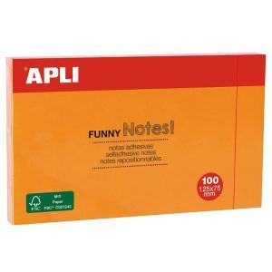 APLI Notes Funny Fluor, Notas Adhesivas Removibles