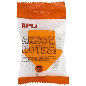 APLI Notas Formas, Surtido Fluor, Notas Adhesivas Removibles