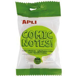 APLI Notas Formas, Surtido Fluor, Notas Adhesivas Removibles