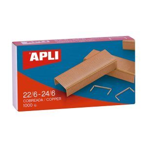 APLI Caja de 1000 Grapas Galvanizadas