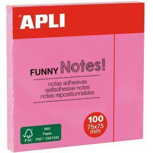 APLI Notes Funny Pastel, Notas Adhesivas Removibles