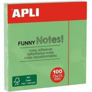 APLI Notes Funny Pastel, Notas Adhesivas Removibles