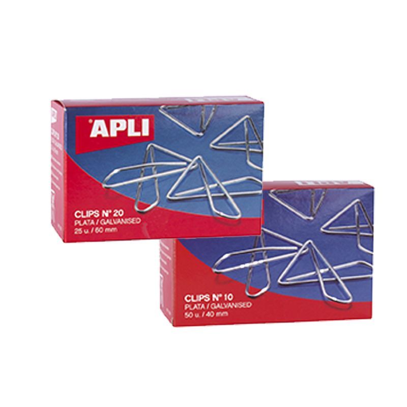 APLI Caja de Clips Mariposa Galvanizados APLI Caja de Clips Mariposa Galvanizados