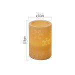 EMOS 2x Vela de Cera LED Decoración 12.5cm, 2x AA, Controlador, Temporizador