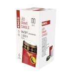 EMOS Vela de Tumba LED Roja, 12.5cm, 2x C, Sensor