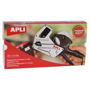 APLI Máquina Etiquetadora Premium de 1 Línea con 8 Caracteres